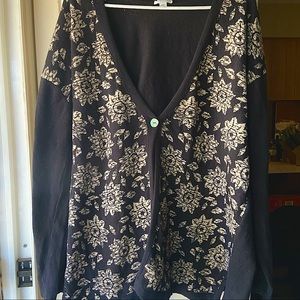 j.jill floral cardigan